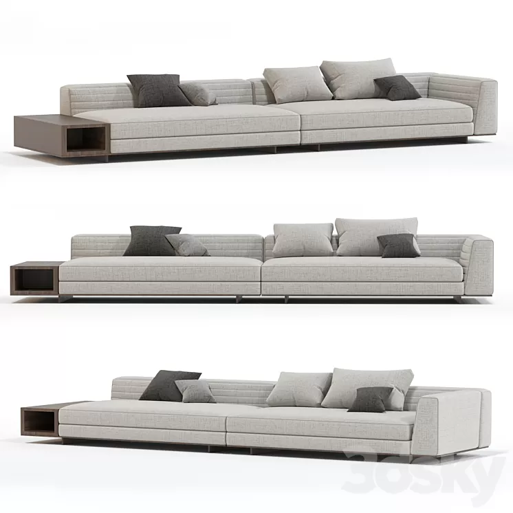 Minotti roger sofa 3D Model