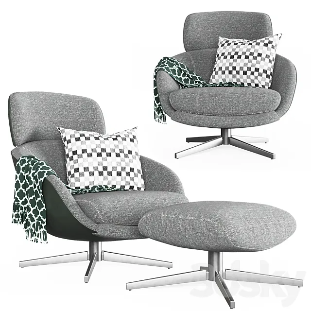 Minotti Russel Armchair 3DModel