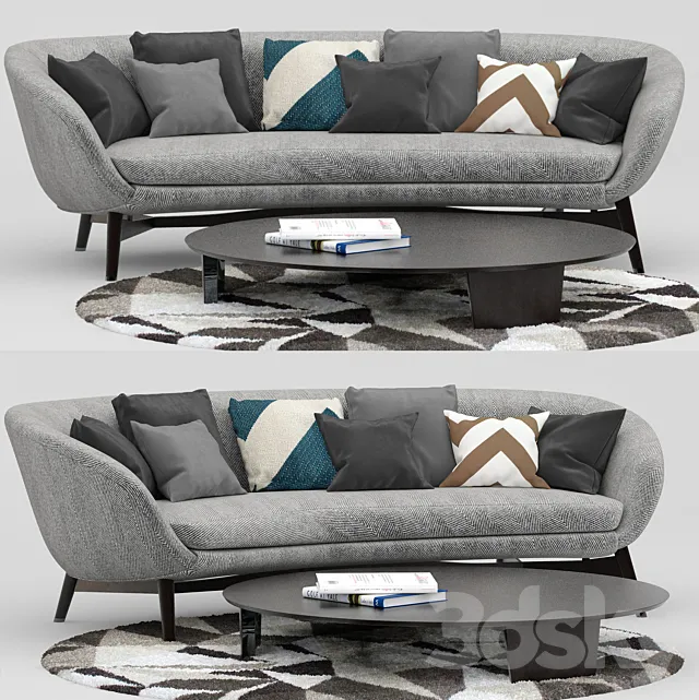 Minotti Russell set 3D Model