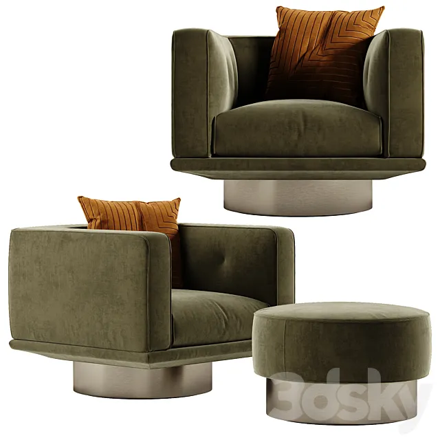 Minotti Sally armchair 3D Model