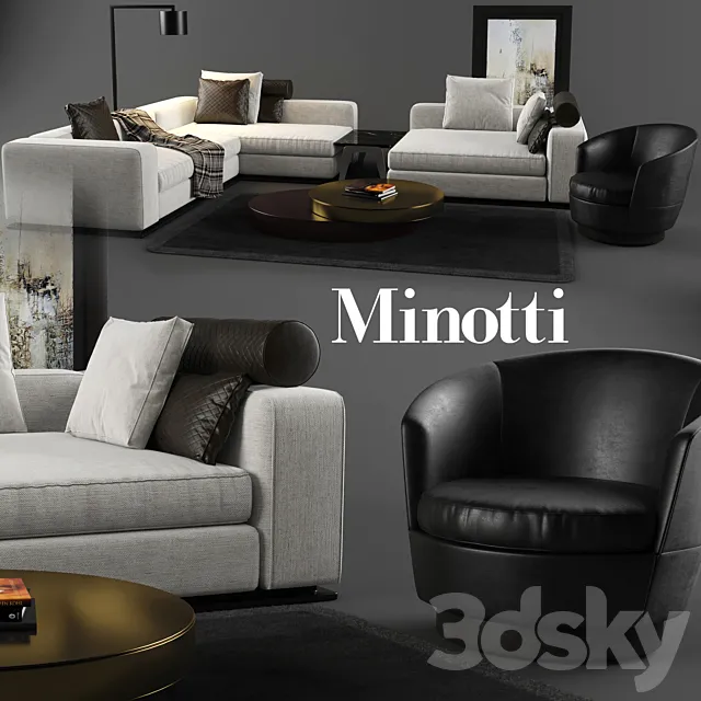 Minotti set 01 Free Download