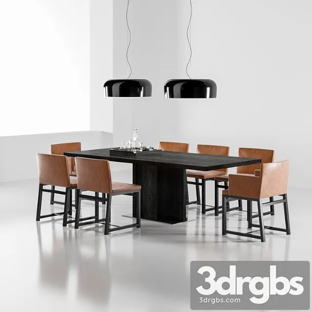 Minotti set 02 2 3D Model Free