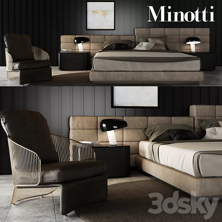 Minotti Set 04 3D Model