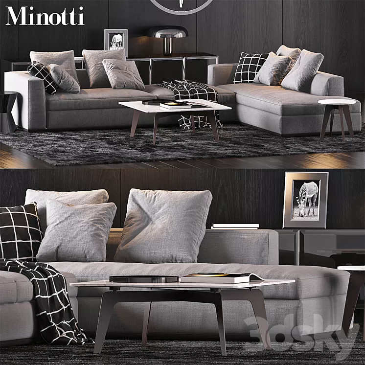 Minotti Set 10 3D Model