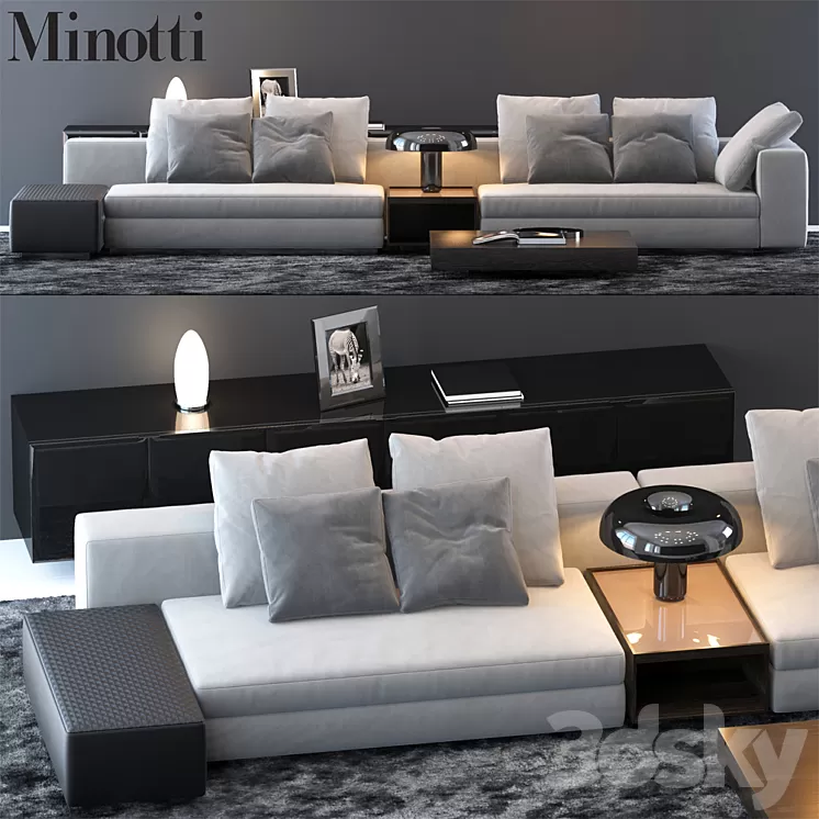 MINOTTI SET 14 3D Model