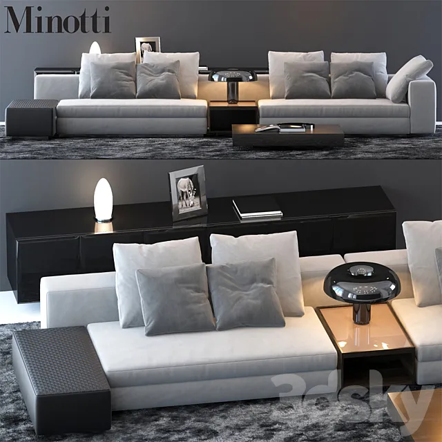 MINOTTI SET 14 3D Model