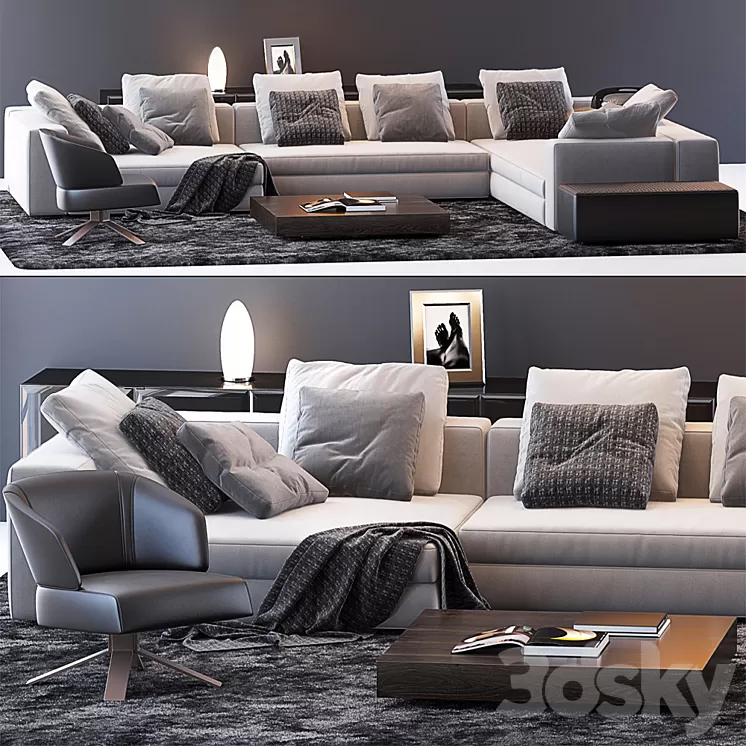 MINOTTI SET 15 3D Model