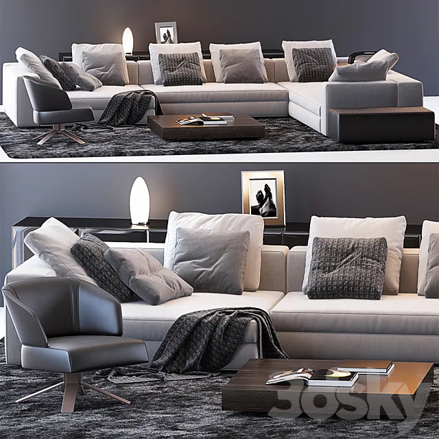 MINOTTI SET 15 3DModel