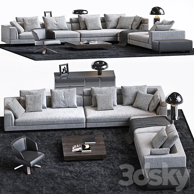 MINOTTI SET 17 3D Model