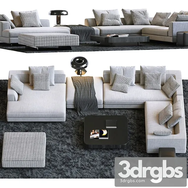 Minotti Set 18 3D Model Free