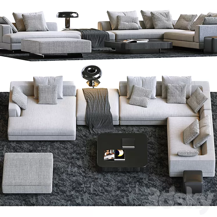 MINOTTI SET 18 3D Model