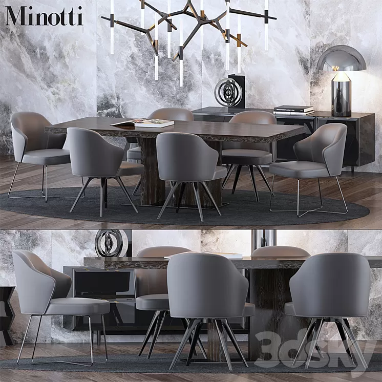 Minotti Set 2 3D Model