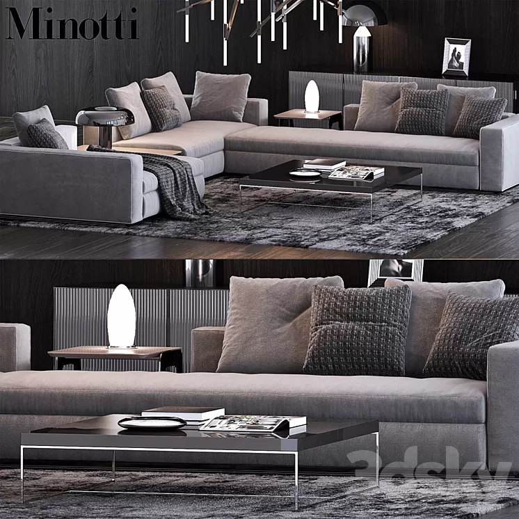 Minotti Set 8 3D Model