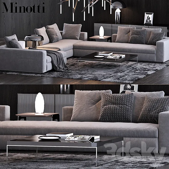 Minotti Set 8 3D Model