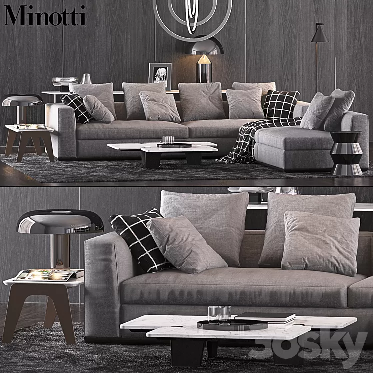 Minotti Set 9 3D Model