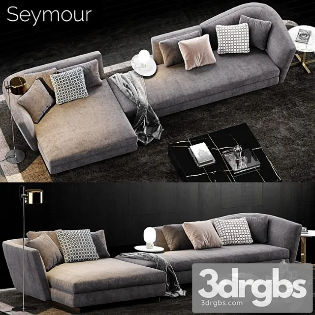 Minotti seymour sofa 2 2 3D Model Free