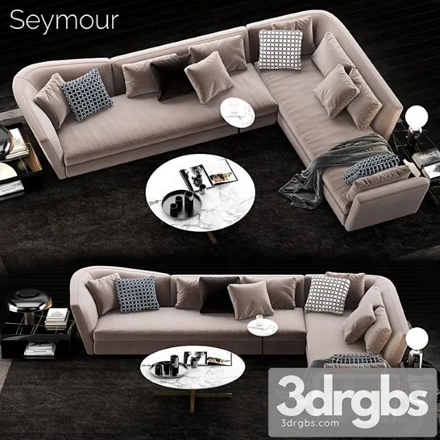 Minotti seymour sofa 2 3D Model Free
