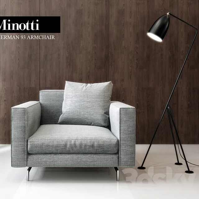 Minotti Sherman 93 Arm chair 3DModel