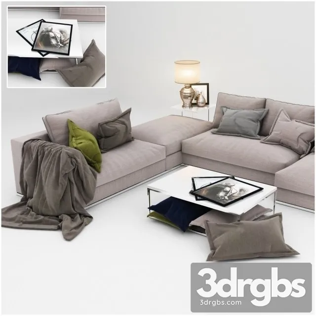 Minotti Sherman Sofa 3D Model Free