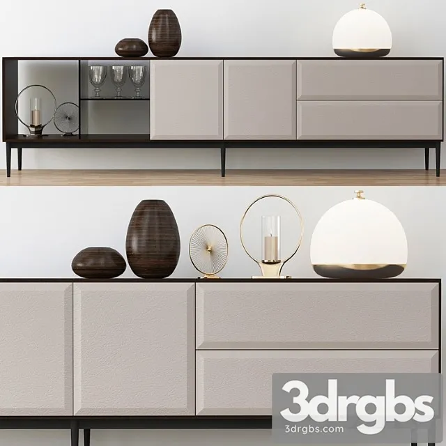 Minotti sideboard 2 3D Model Free