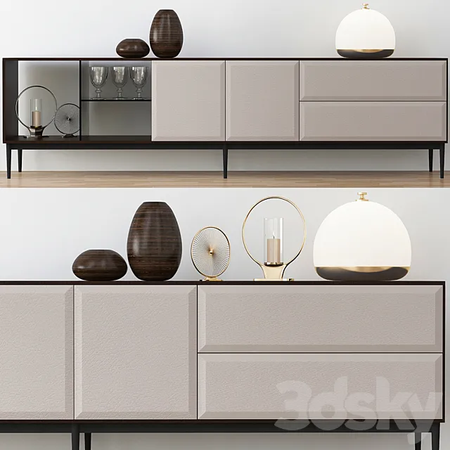 Minotti sideboard 3D Model