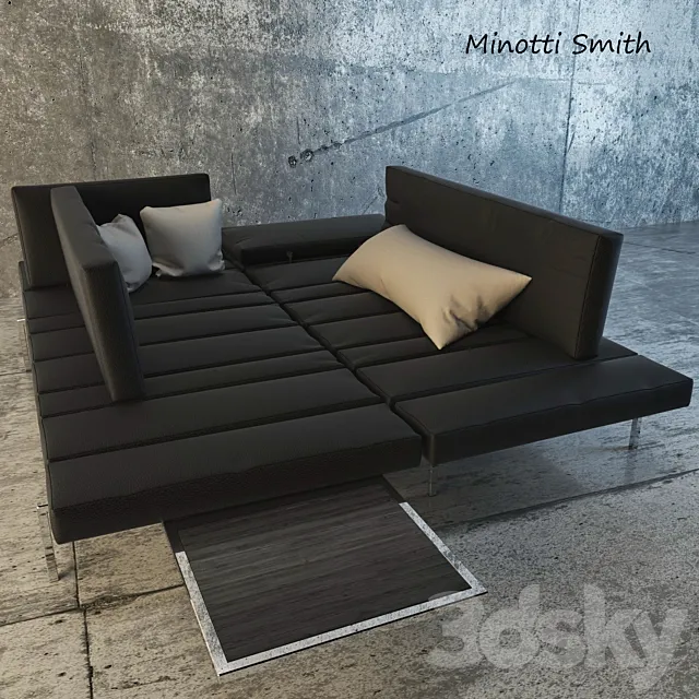 Minotti Smith Sofa 3D Model