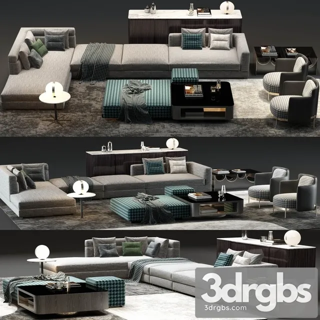 Minotti Sofa 3D Model Free