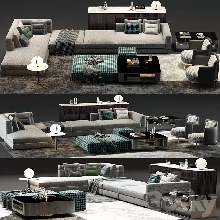 Minotti Sofa 3D Model