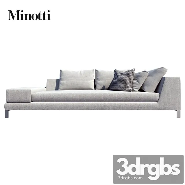 Minotti Sofas Hamilton Islands Compositions 01 3D Model Free