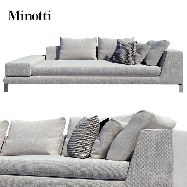 Minotti sofas hamilton islands compositions 01 3D Model