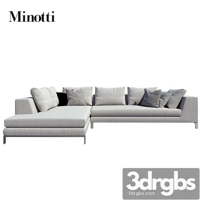 Minotti Sofas Hamilton Islands Compositions 02 3D Model Free