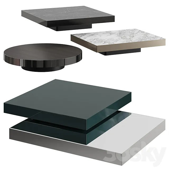 Minotti Solid Steel 3D Model
