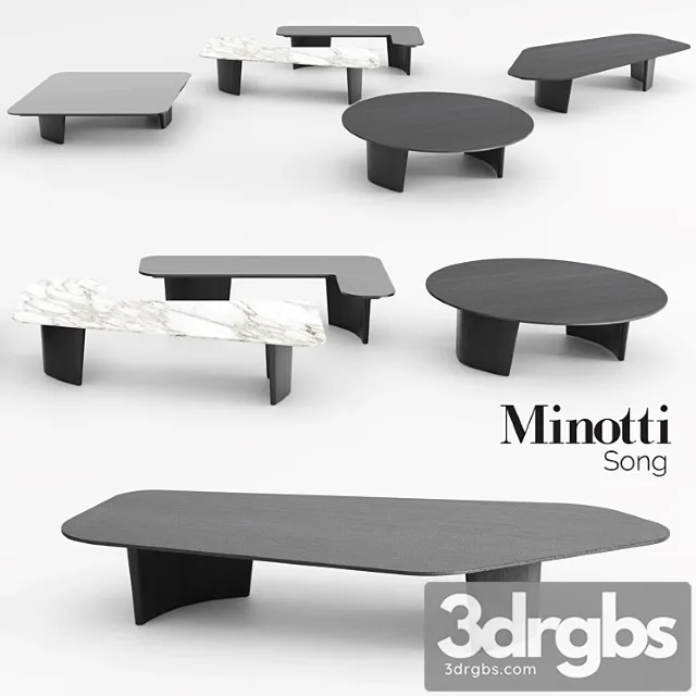 Minotti Song Coffee Tables 1 3D Model Free