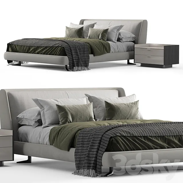 minotti spencer bed 3DModel