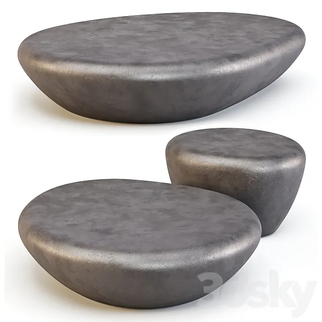 Minotti: Stony - Coffee Tables 3D Model