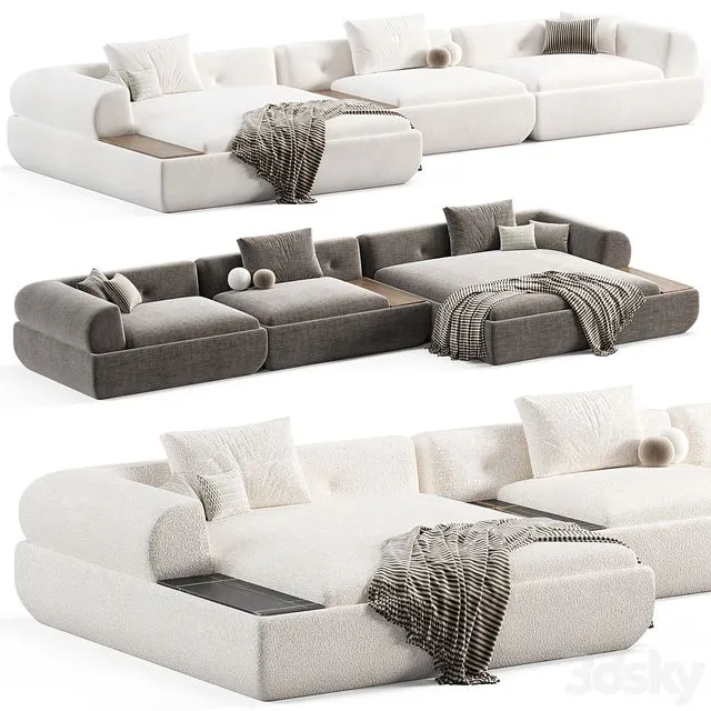 Minotti Supermoon Sofa 3D Model
