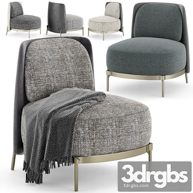 Minotti tape armchair 1 3D Model Free