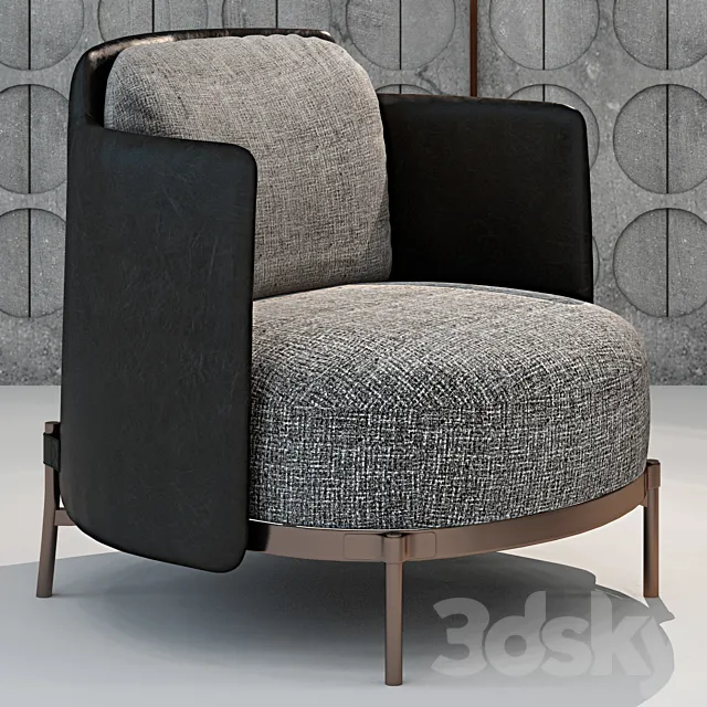 Minotti Tape armchair 3D Model