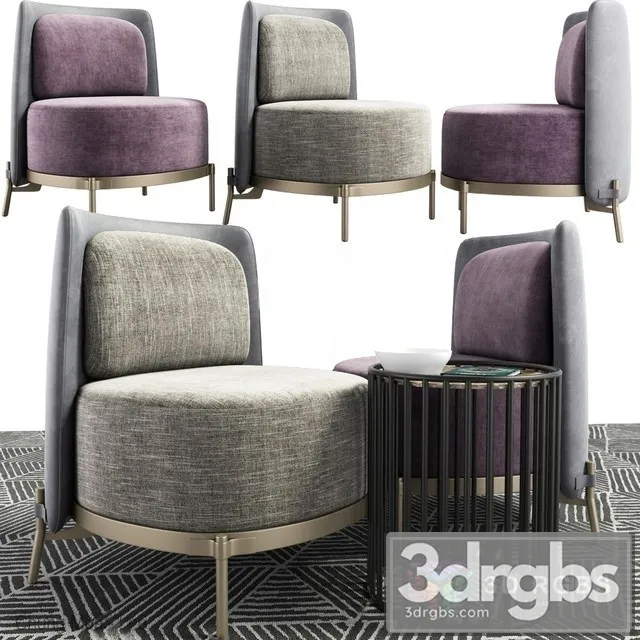 Minotti Tape Armchair 3D Model Free