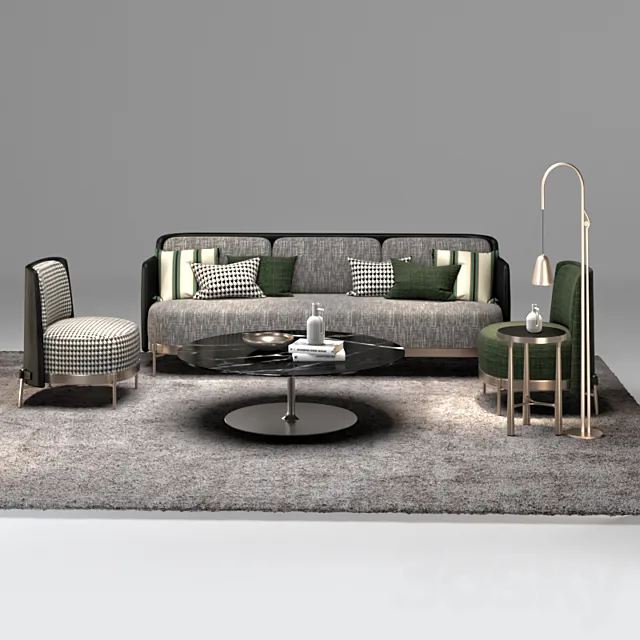 Minotti tape armchair 3DModel