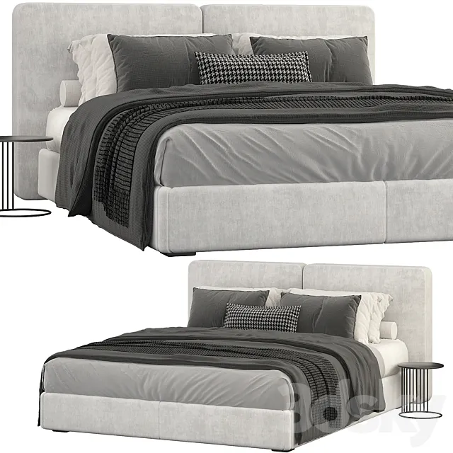 Minotti tatlin bed 3D Model