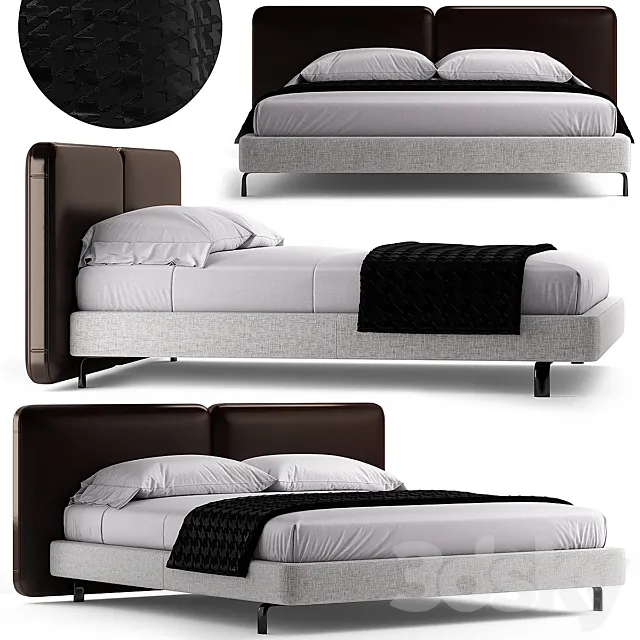 Minotti tatlin bed 3DModel