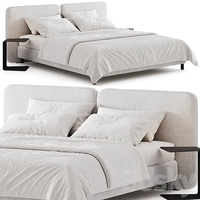 Minotti Tatlin Cover Bed 3D Model