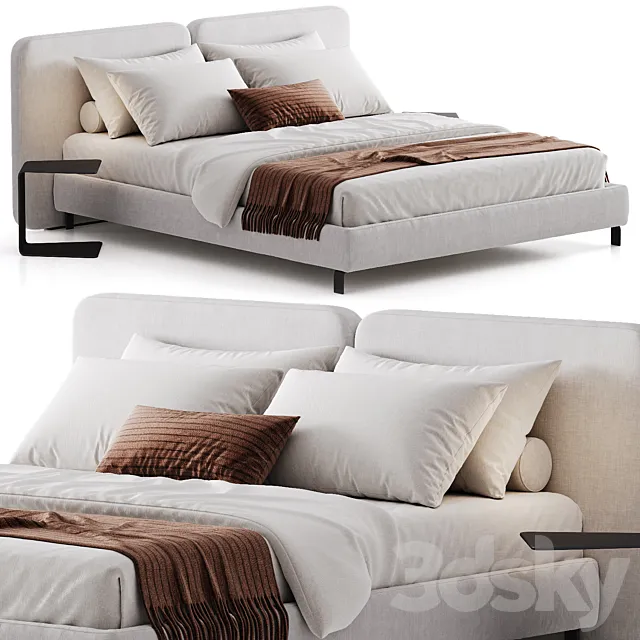 Minotti Tatlin Cover Bed 3D Model