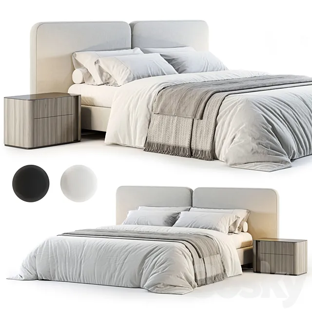 Minotti Tatlin Cover Bed No. 2 3D Model