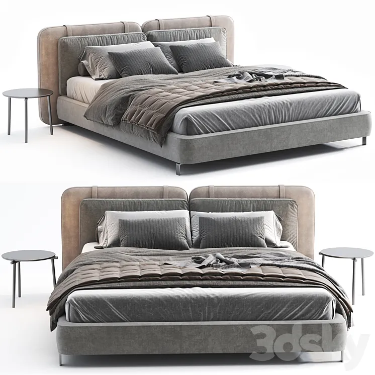 minotti tatlin flat bed 3D Model Free