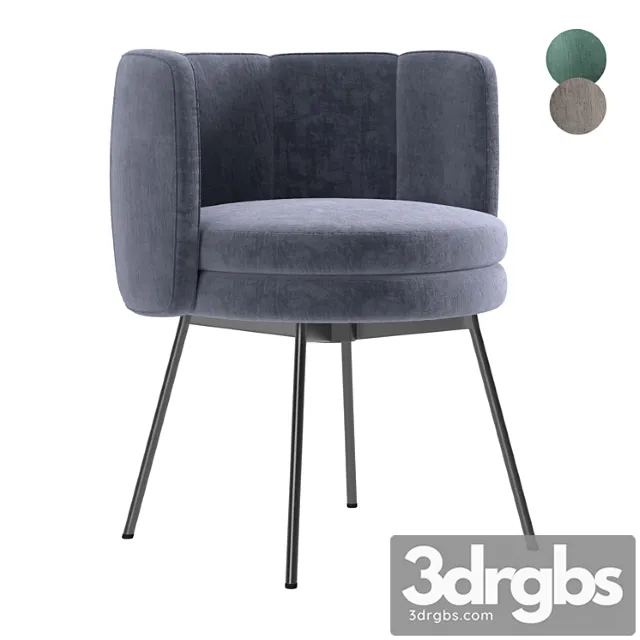 Minotti Tori Dining Chair 2 3D Model Free