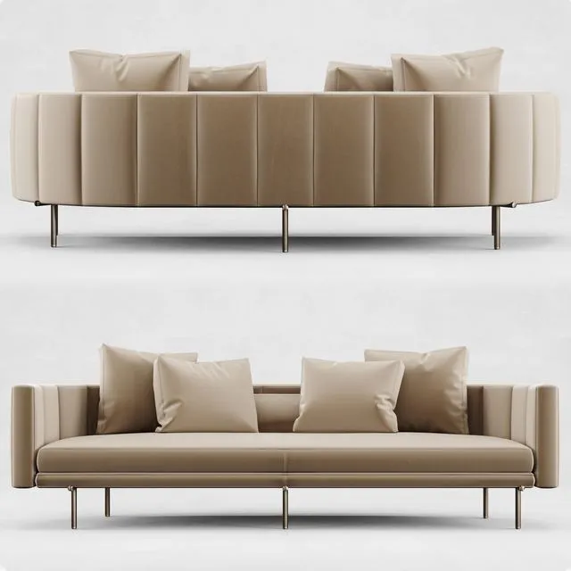 Minotti tori sofa 3D Model
