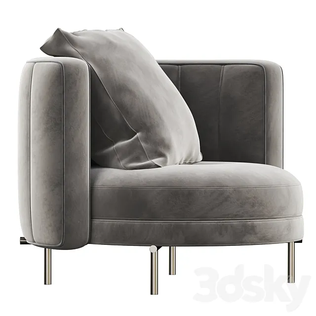 Minotti torii armchair 3D Model