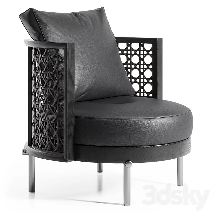 Minotti Torii Nest Armchair 3D Model Free